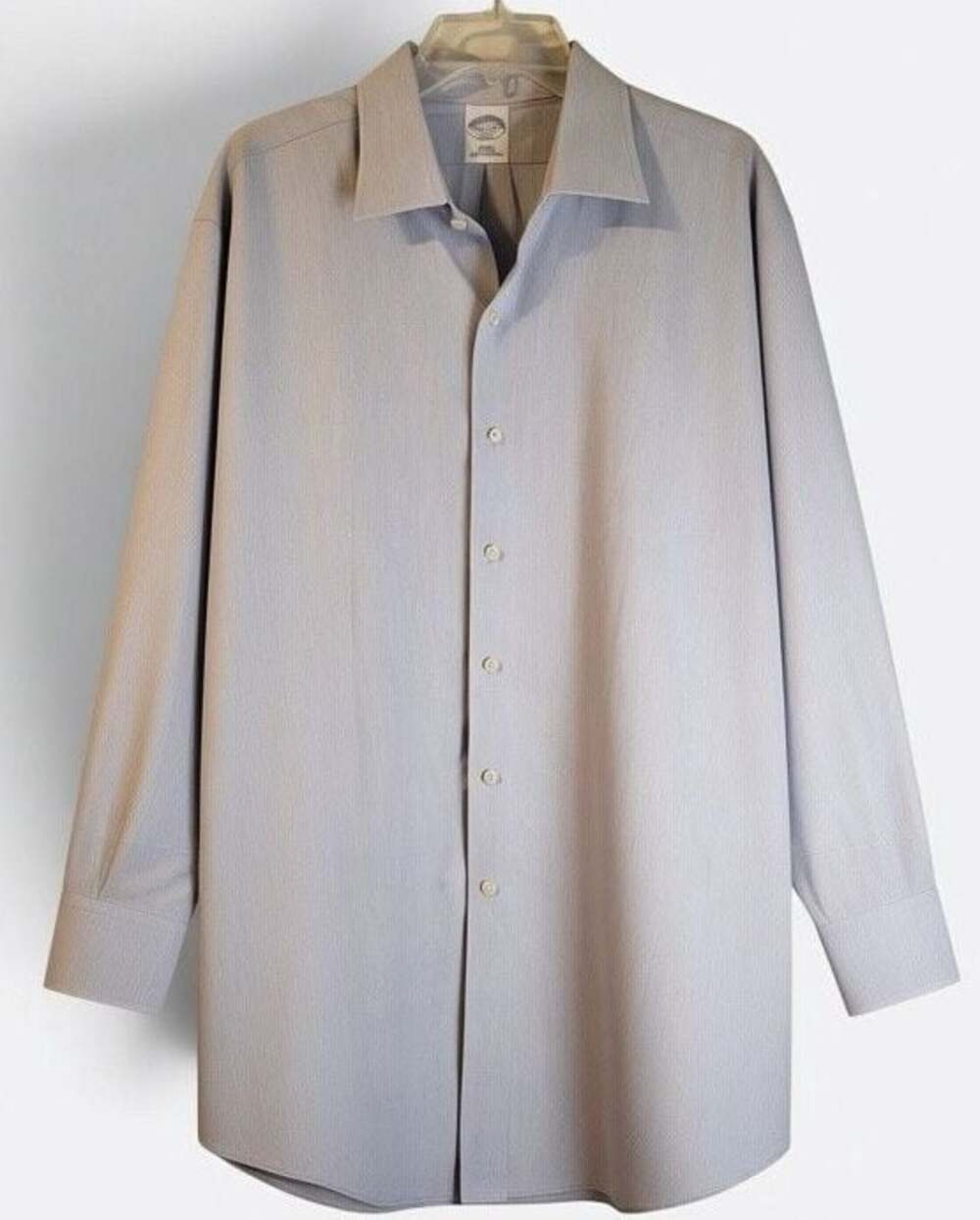 Brooks Brothers 346 Slim Non-Iron Cotton LS Dress Shirt Light Purple 17.5-2/3